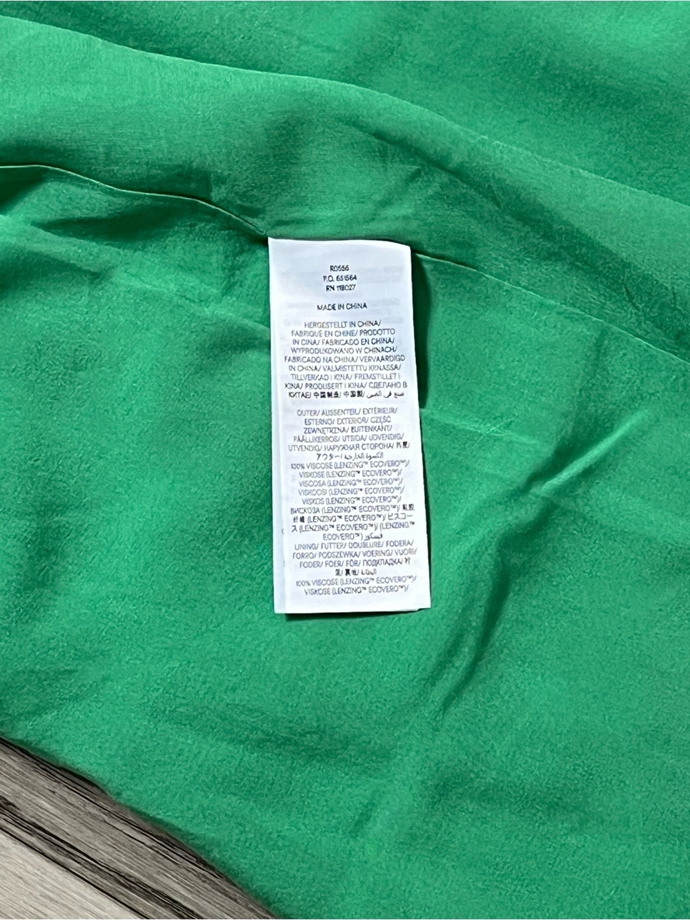 NWOT BODEN Crinkle Midi Skirt, Green, Paisley Azure Size 4R - Picture 8 of 10